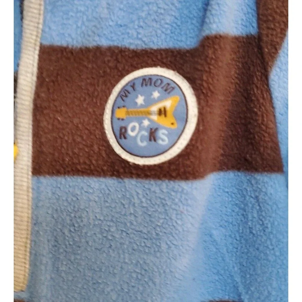 Boy's 18 month Carter's one piece blue brown sleepwear
